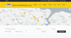 Desktop Screenshot of dnzgayrimenkul.com